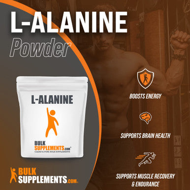BulkSupplements L-Alanine Powder - Amino s Powder - Unflavored Pre Workout - Vegan Amino Powder - Amino Nutritional Supplements (500 Grams - 1.1 lbs)