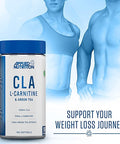 Applied Nutrition CLA L Carnitine and Green Tea Natural Energy Fat Burning Blend Help Weight Management (Conjugated Linoleic Acid LCarnitine Tartrate GreenTea) 100 Veggie Softgels 50 Servings