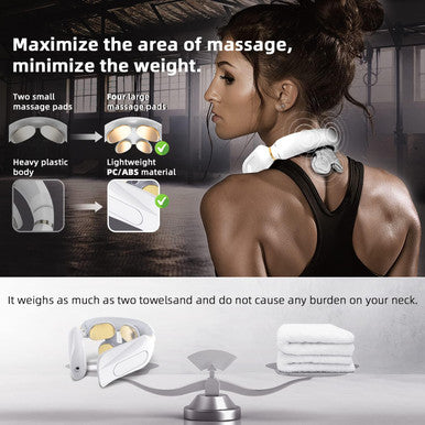 Neck Massager With Heat, Portable Electric Neck Massager, Neck Massage, 3 Model 15 Levels Smart Neck Massager For Pain Relief Deep Tissue
