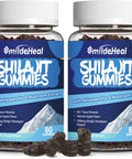 Shilajit Gummies 1000 Mg, Organic Shilajit Supplement, 85+ Trace Minerals, With Ashwagandha, Mushroom - Energy, Brain, Immunity Support, For Men & Women - 120 Count