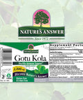 Nature'S Answer Gotu Kola Herb Alcohol 1-Fluid Ounce | Dietary Supplement | Supports a Healthy Immune System | Made in The USA | Gluten- Vegan & Vegetarian