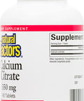 Natural Factors Calcium Citrate Helps Maintain Strong Bones and Teeth 90 tablets 90 servings