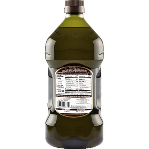 Kirkland Signature Organic Extra Virgin Olive Oil 2L (2QT 3.6 fl. oz), Set of 2