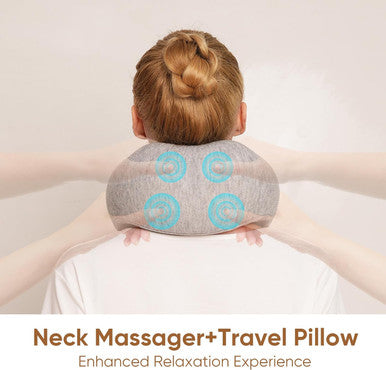 Howdy Neck Massager With Heat, Heated Neck Massager Pillow For Deep Tissue Relax, Portable Neck Massage Pillow For Women Men Traveling