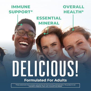 Maryruth Organics Zinc Gummies by | Zinc Supplements | Immune Support Supplement | Essential Mineral | Pectin Based | Overall Health & Wellness | Ages 14 & Up | Vegan | Non GMO | 30 Servings
