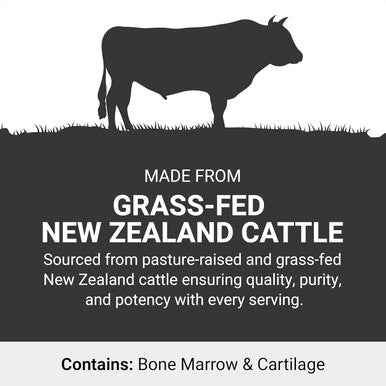 Force Factor Primal Origins Beef Bone and Marrow Cartilage Supplement Made with Pasture-Raised Grass Fed Zealand Beef Hormone Non-GMO 120 Capsules