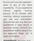 Vitanica V-Fresh Vaginal pH Support 6 Suppositories