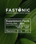 Fastonic Molecular Hydrogen Supplement-Elite Level Of H2-60 Servings (60 Tablets) Non Gmo,Gluten Free,Soy Effortless Fasting,Improved Cognitive Function,Skin Health