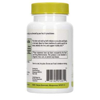BAYNAN Neem, Organic 90 tabs