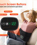 Flaremore Electric Heating Massage Pad For Back Xl Heated Waist Belt Wrap With 3 Fast Heating And Vibration Massage Modes Fsa Eligible 5000Mah Battery Operated Heat Pad For Back Waist Lumbar Abdomen