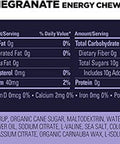GU Energy Chews, Blueberry Pomegranate Energy Gummies with Electrolytes, 12 Bags (24 Servings Total)