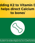 Nature Made Vitamin D3 K2 5000 Iu (125 Mcg) Vitamin D Dietary Supplement For Bone Teeth Muscle And Immune Health Support 30 Softgels 30 Day Supply