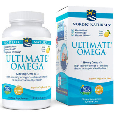 Nordic Naturals Ultimate Omega Lemon, 1280 mg 120 Soft Gels