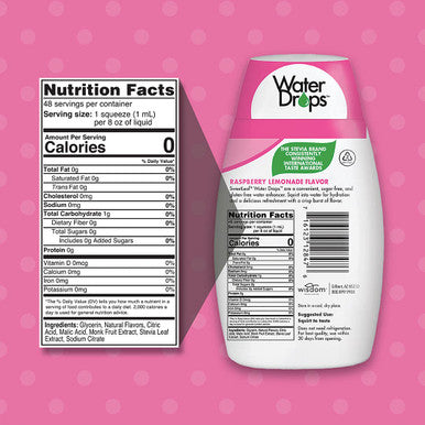 Sweetleaf WaterDrops Raspberry Lemonade 1.62 Fl Oz (Pack of 1)