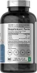 Calcium with Vitamin D3 | 1200 mg | 240 Softgels | 5000 IU Vitamin D3 | Absorbable Calcium Supplement | Non-GMO, Gluten Free Calcium Supplement | by Horbaach
