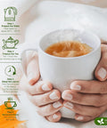 FreshDrinkUS, Premium 50 Mulberry Leaf Tea Bags, 100% Natural & Pure from Mulberry Leaves. Herbal Tea. Made with Natural Material Tea Bags. No Sugar, No Caffeine, No Gluten, Vegan.