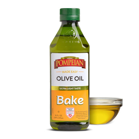 Pompeian Made Easy Fry Olive Oil, High Smoke Point, Perfect for Frying Foods such as Chicken and Potatoes, Non-Allergenic, Non-GMO, 16 Fl Oz (Pack of 1)