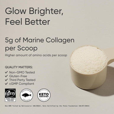 Sports Research Collagen Beauty Complex With Hyaluronic Acid, Vitamin C + Biotin Pescatarian, Keto Certified & Non-Gmo Verified - Unflavored (30 Servings)