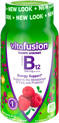 Vitafusion Extra Strength Vitamin B12 Gummy Vitamins For Energy Metabolism Support And Nervous System Health Support, Cherry Flavored, America'S Number 1 Brand, 45 Day Supply, 90 Count