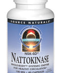 Source s Nattokinase 100mg, Systemic Enzyme for Healthy Circulation - 60 Capsules