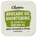 Chosen Foods Avocado Oil, Shortening 16 Oz - All Purpose Baking & Frying Shortening made from 100% pure avocados - Non-GMO, Gluten-Free, Keto Friendly - (Pack Of 1)