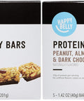 Amazon Grocery, Protein Chewy Bars, Peanut, Almond & Dark Chocolate Flavor, 7.1 oz, 5 ct (Previously Happy Belly, Packaging May Vary)