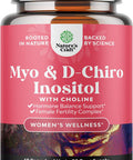Natures Craft Myo-Inositol & D-Chiro Inositol Capsules - Choline Inositol Supplement for Cycle and Fertility Support - Womens Hormone Balance Supplement with Myo & D-Chiro Inositol Plus Choline Bitartrate