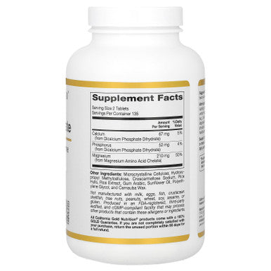 California Gold Nutrition Magnesium Chelate, 210 Mg, 270 Tablets