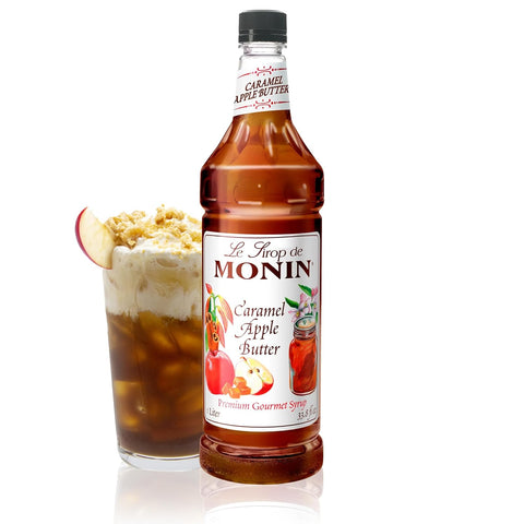 Monin - Honey Syrup, Smooth Sweet Honey Flavor, Great for Teas, Lemonades, Cocktails, & Coffee, Gluten-Free, Non-GMO (1 Liter)