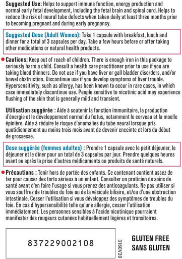 Progressive MultiVitamins Prenatal Formula - 60 Capsules | Made with Vitamins K2 and D3, Folic Acid, Whole Food Concentrates, Ginger, Cranberry, GHA and Flax Seed