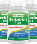 Best Naturals Berberine Plus 1000 mg/Serving 120 Capsules (120 Count (Pack of 3))