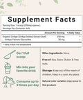 Micro Ingredients Raw Organic Ginkgo Biloba Powder, 8 Ounce (18 Months Supply), Filler Free, Supports Brain Function and Mental Alertness, No GMOs and Vegan Friendly