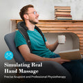 Shiatsu Neck Massager With Heat - Ideal Gifts For Mom Dad,4D Cordless Deep Tissue Kneading Massage For Pain Relief,Rechargeable Massage For Neck,Shoulder,Traps And Back
