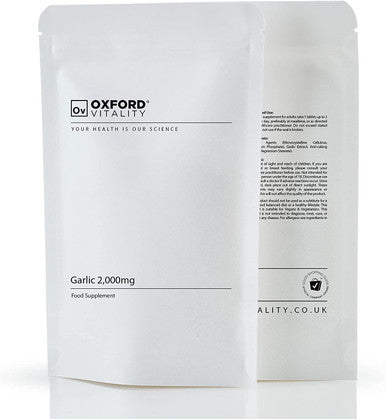 Garlic Tablets | 2,000mg Ultra Strength Supplements | Oxford Vitality