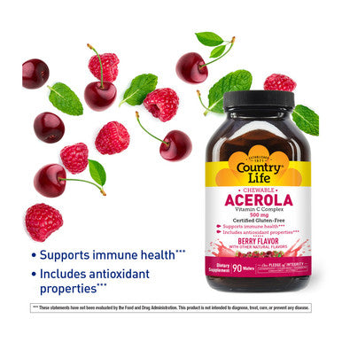Country Life Chewable Acerola 500 mg