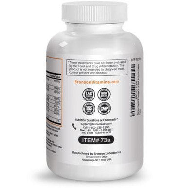 BRONSON Vitamin B Complex Sustained Release - 100 Tablets - Contains All B Vitamins 100