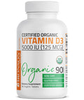 Bronson Vitamin D3 USDA Certified Organic - 5,000 IU 90 Count