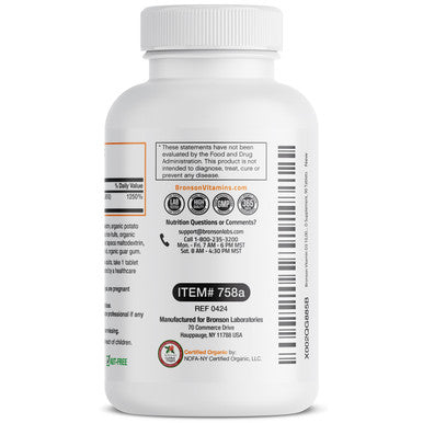 Bronson Vitamin D3 High Dose USDA Certified Organic - 10,000 IU 90 Organic Tablets