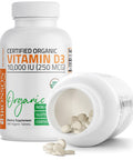 Bronson Vitamin D3 High Dose USDA Certified Organic - 10,000 IU 180 Organic Tablets