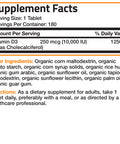 Bronson Vitamin D3 High Dose USDA Certified Organic - 10,000 IU 180 Organic Tablets