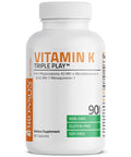 Bronson Vitamin K Triple Play with K1 and K2 - 550 mcg 90 Count