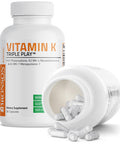 Bronson Vitamin K Triple Play with K1 and K2 - 550 mcg 90 Count