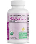 Bronson Folic Acid (Folate) Vegetarian USDA Certified Organic - 800 mcg 360 Count