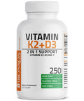 Bronson Vitamin K2 MK-7 Plus Vitamin D3 250 Count