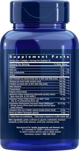 Life Extension Ultra Prostate Formula 60 Softgels