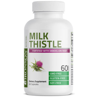 Bronson Milk Thistle Seed - 1,000 mg 60 Count