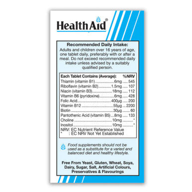 Health Aid Vegan B Complex 60's
