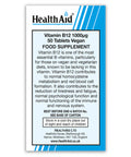 Health Aid Vegan Vitamin B12 1000ug