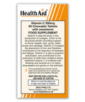 Health Aid Vitamin C 500mg Chewable Orange Flavour