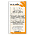 Health Aid Vitamin C 500mg Chewable Orange Flavour